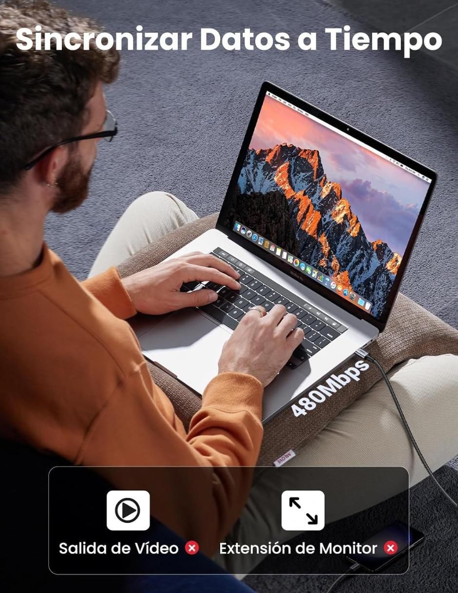 Cable USB C Ugreen a tipo USB C de 2 m