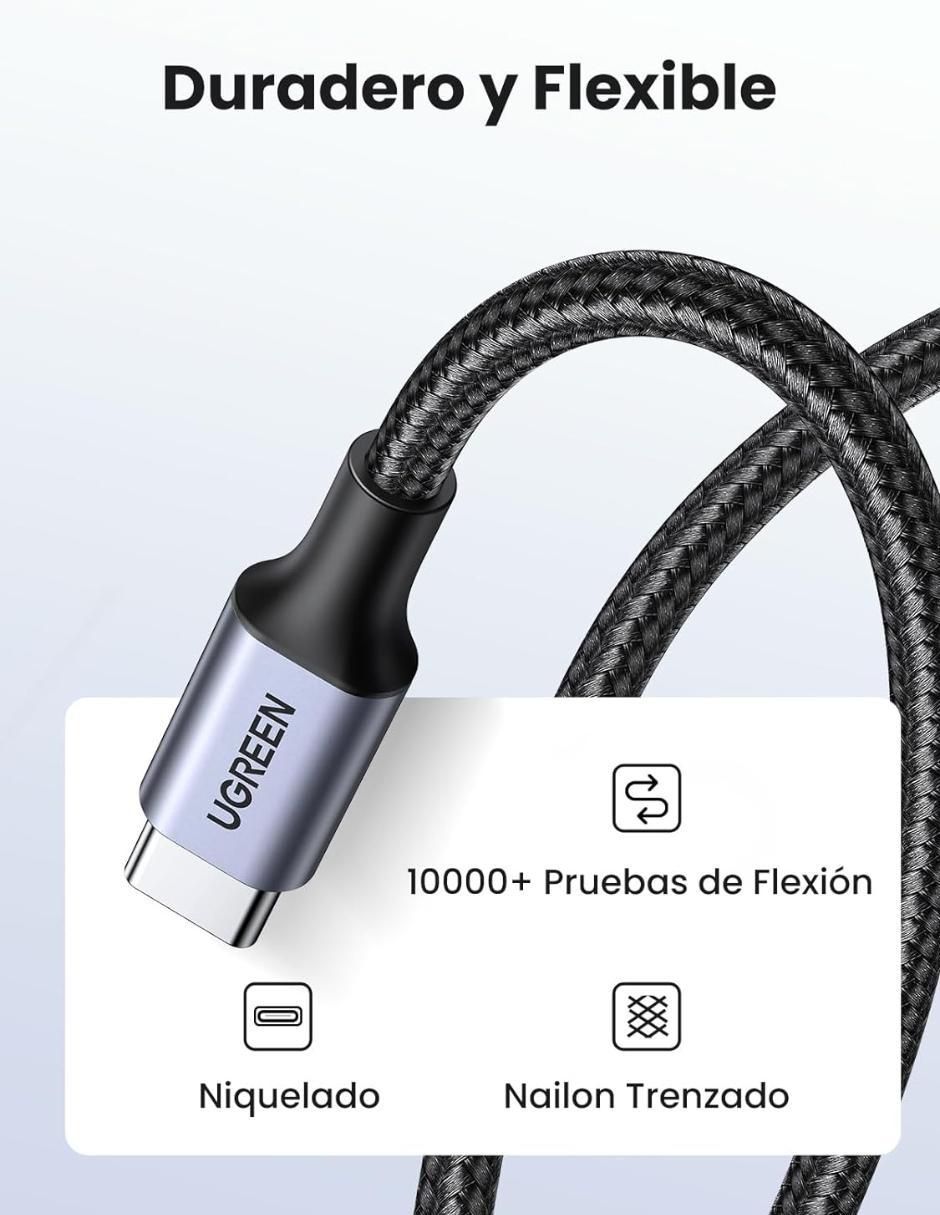 Cable USB C a tipo USB C de 2 m Cable USB C a tipo USB C de 2 m