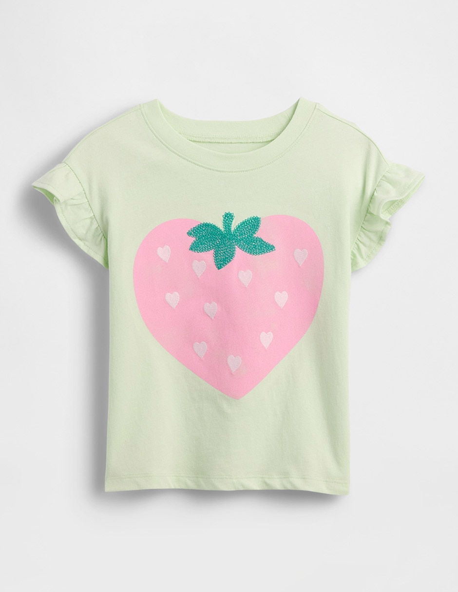 Playera manga corta para bebé niña Playera manga corta para bebé niña