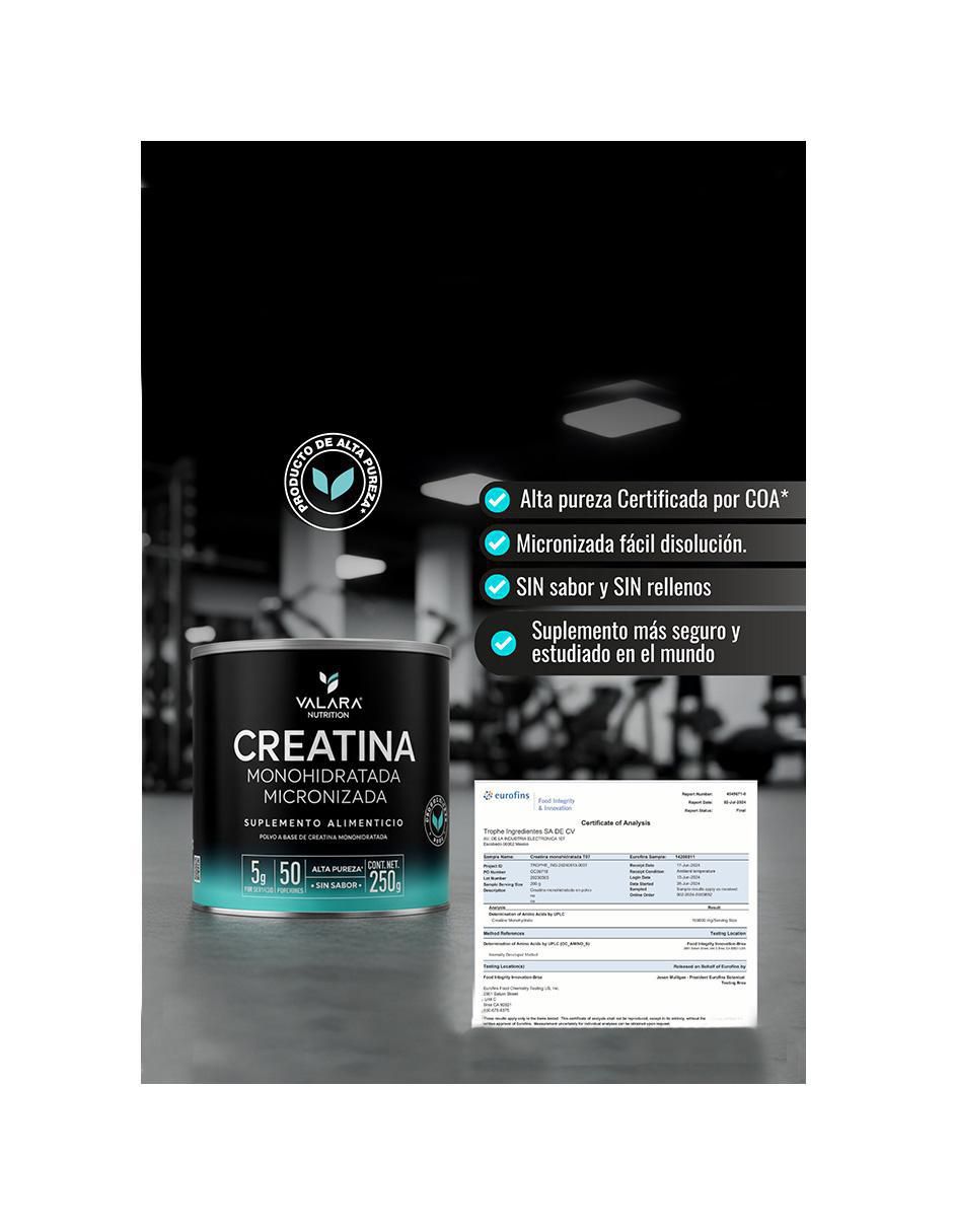 Creatina Monohidratada Micronizada de 250 G 4
