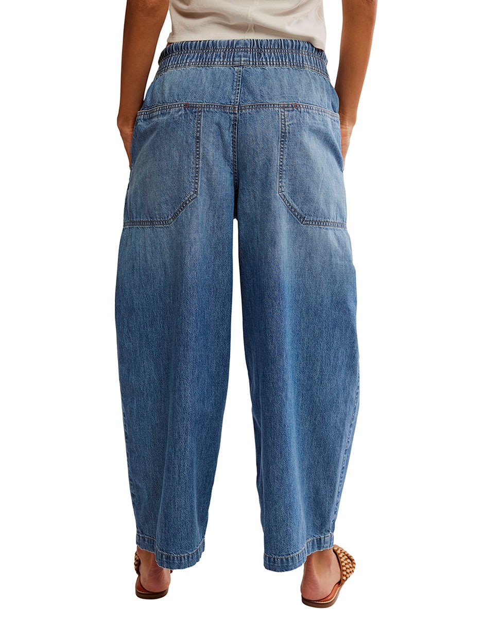 Jeans coulotte acampanado para mujer 3