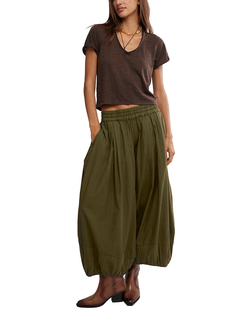 Pantalón acampanado baggy para mujer Pantalón acampanado baggy para mujer