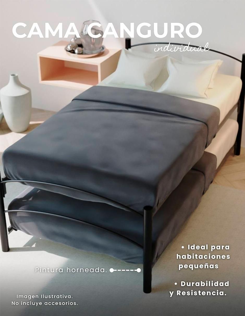 Cama Canguro Jack de acero individual