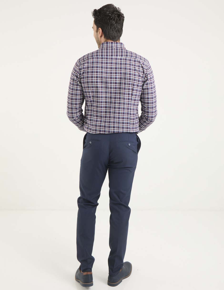 Pantalón de vestir business casual cargo slim para hombre 5