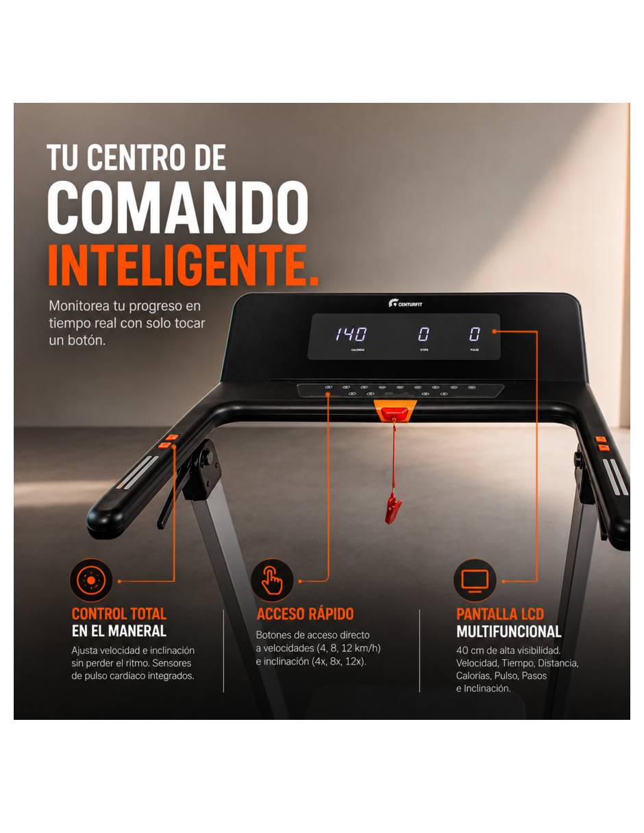 Caminadora semiprofesional Centurfit MKZ-CAMIM1 plegable
