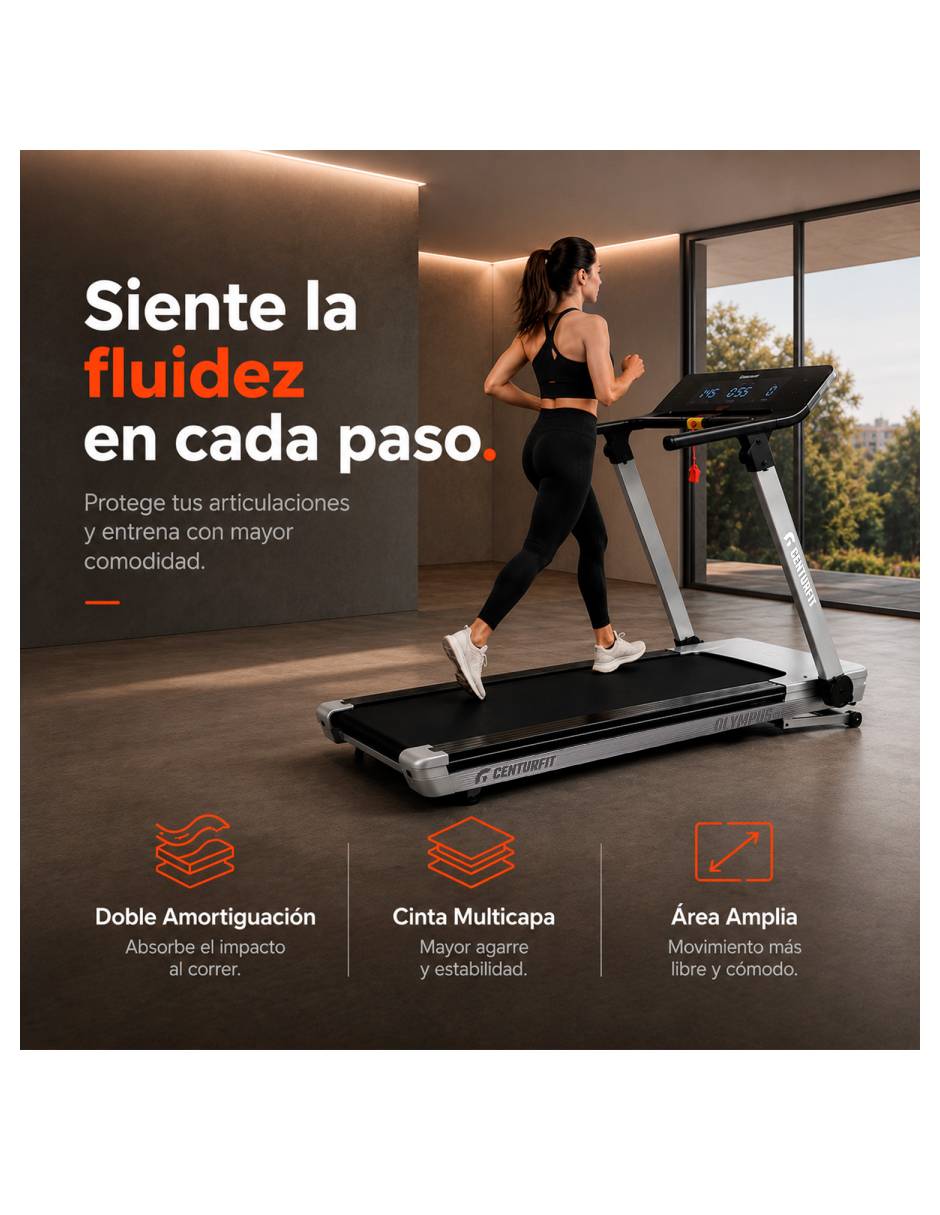 Caminadora semiprofesional Centurfit MKZ-CAMIM1 plegable