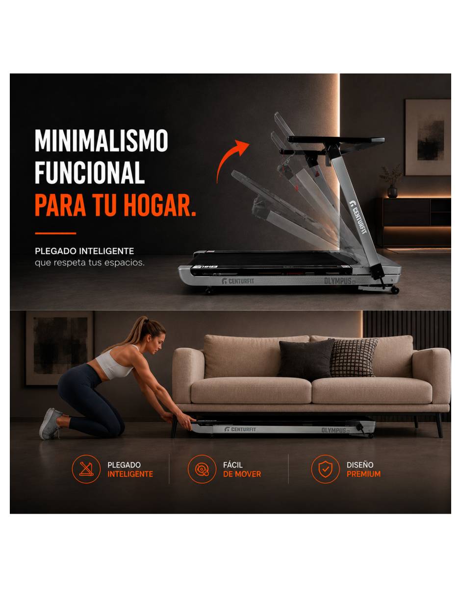 Caminadora semiprofesional Centurfit MKZ-CAMIM1 plegable
