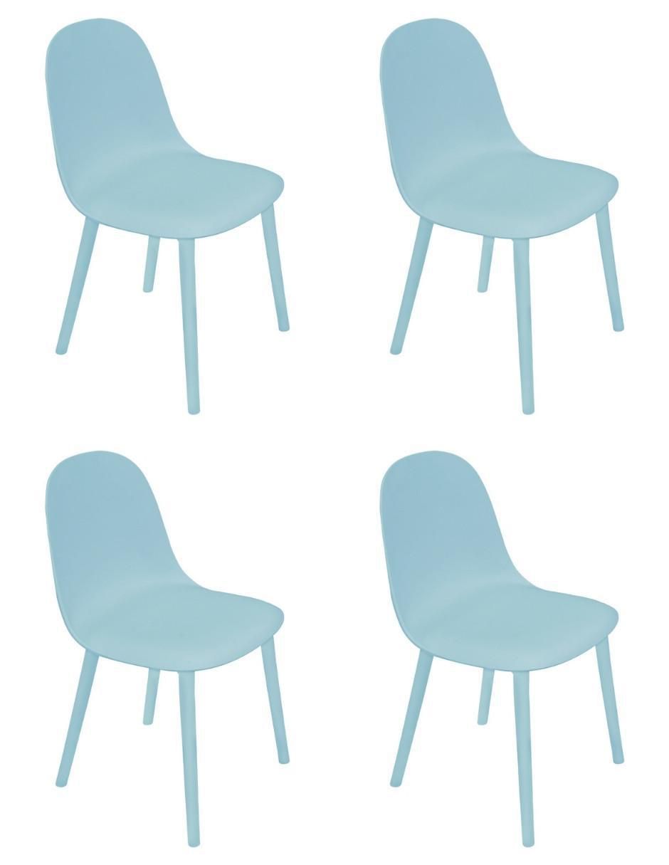 Set de sillas 4 piezas Eames de plástico Set de sillas 4 piezas Eames de plástico