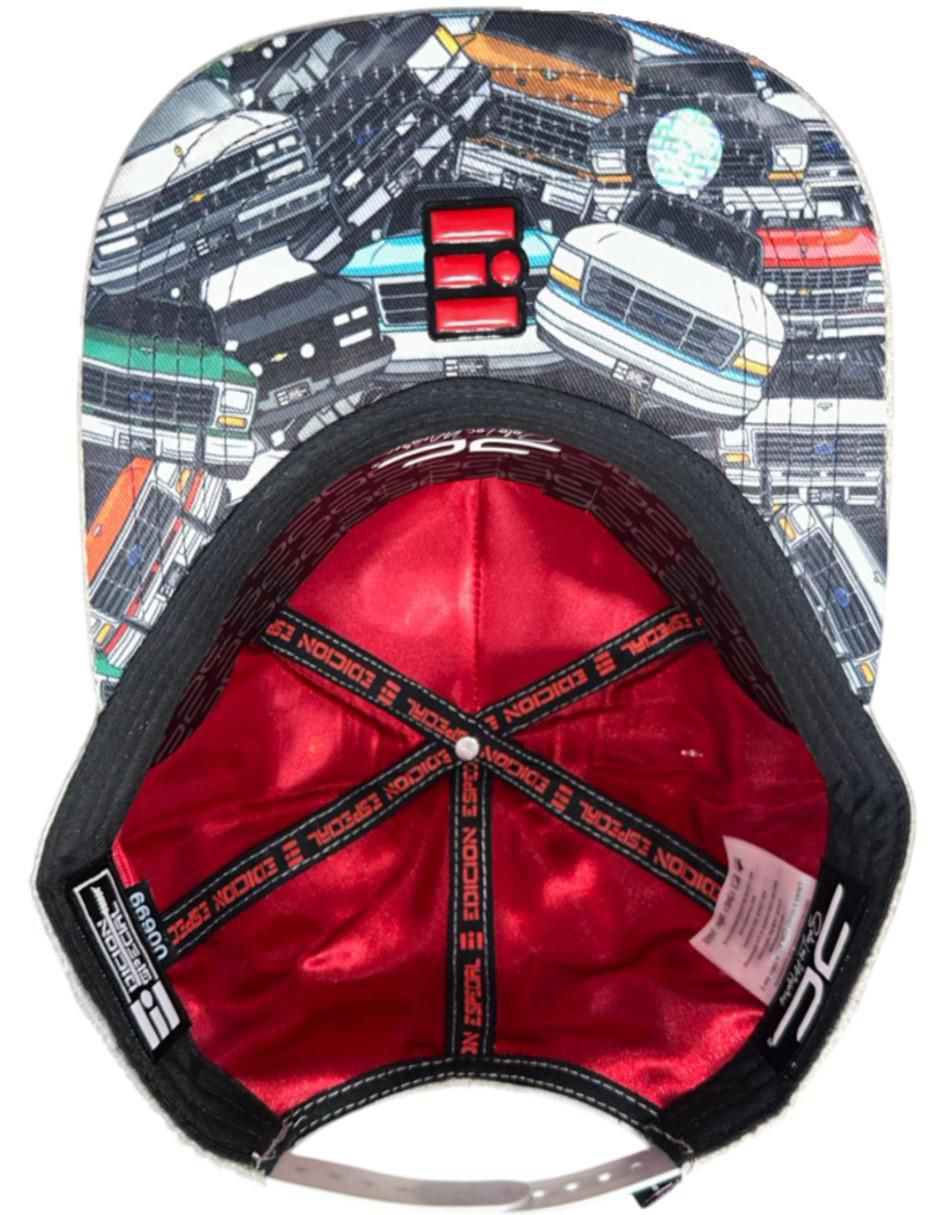 Gorra visera plana cerrada casual para hombre