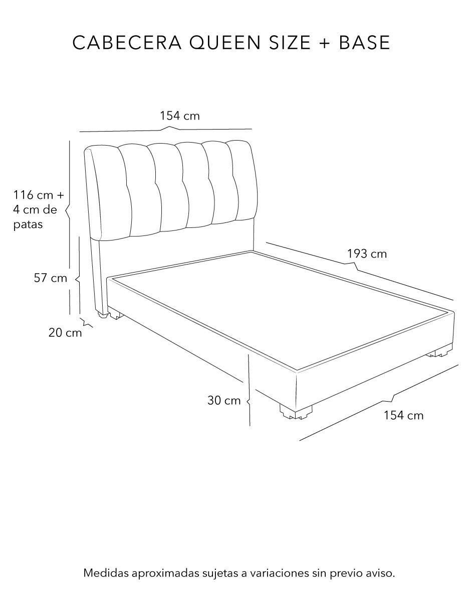 Cama nube base de madera y tela 4