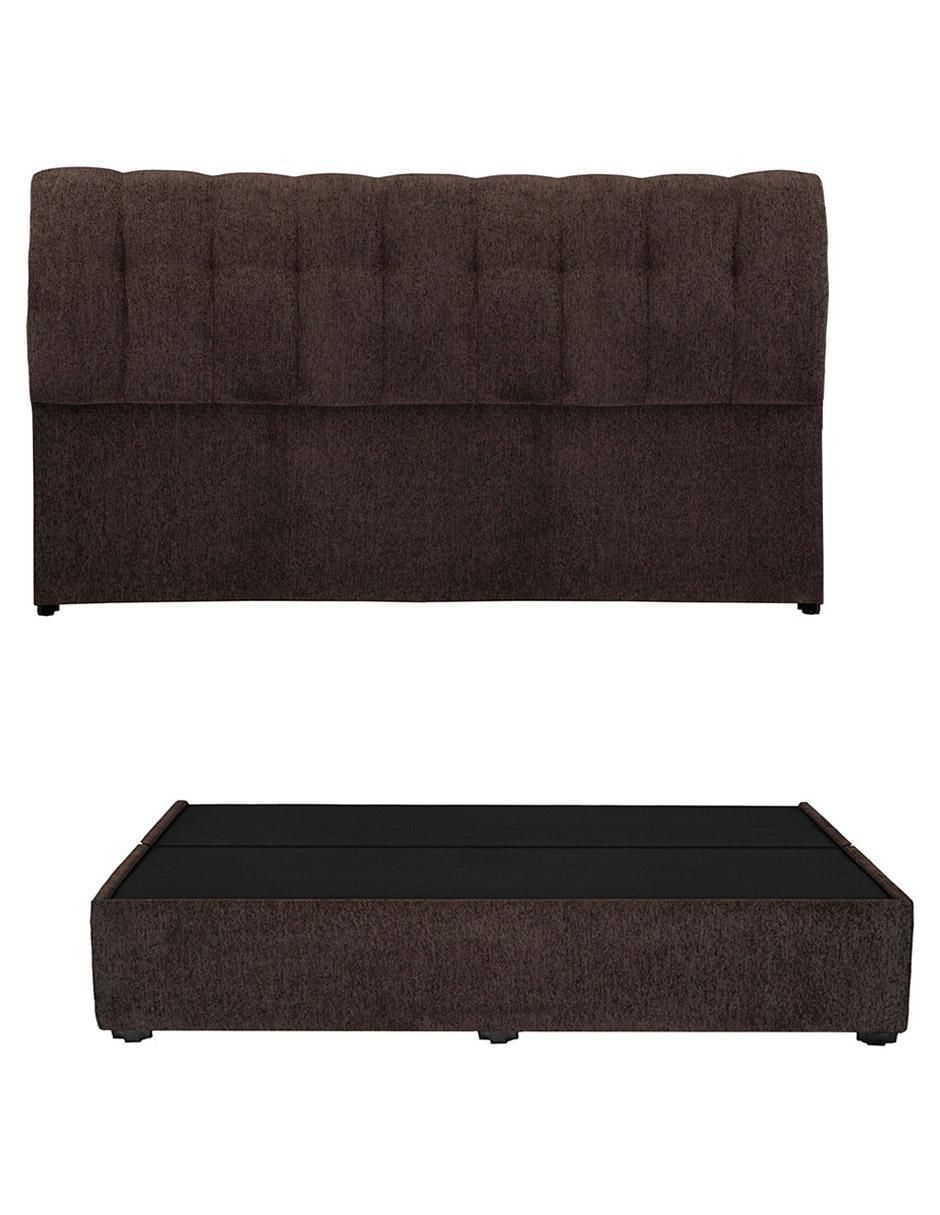 Cama nube base de madera y tela Cama nube base de madera y tela