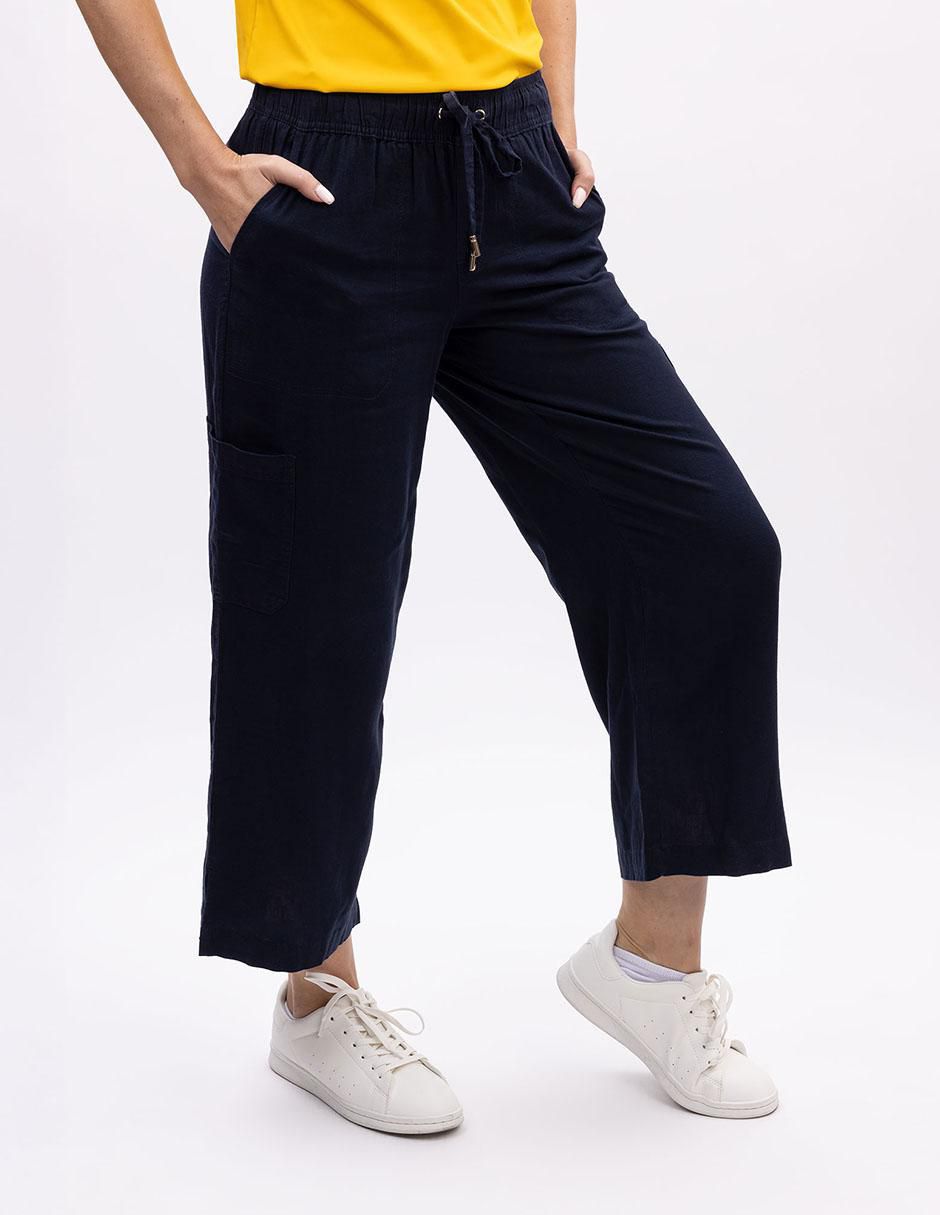 Pantalón capri regular para mujer