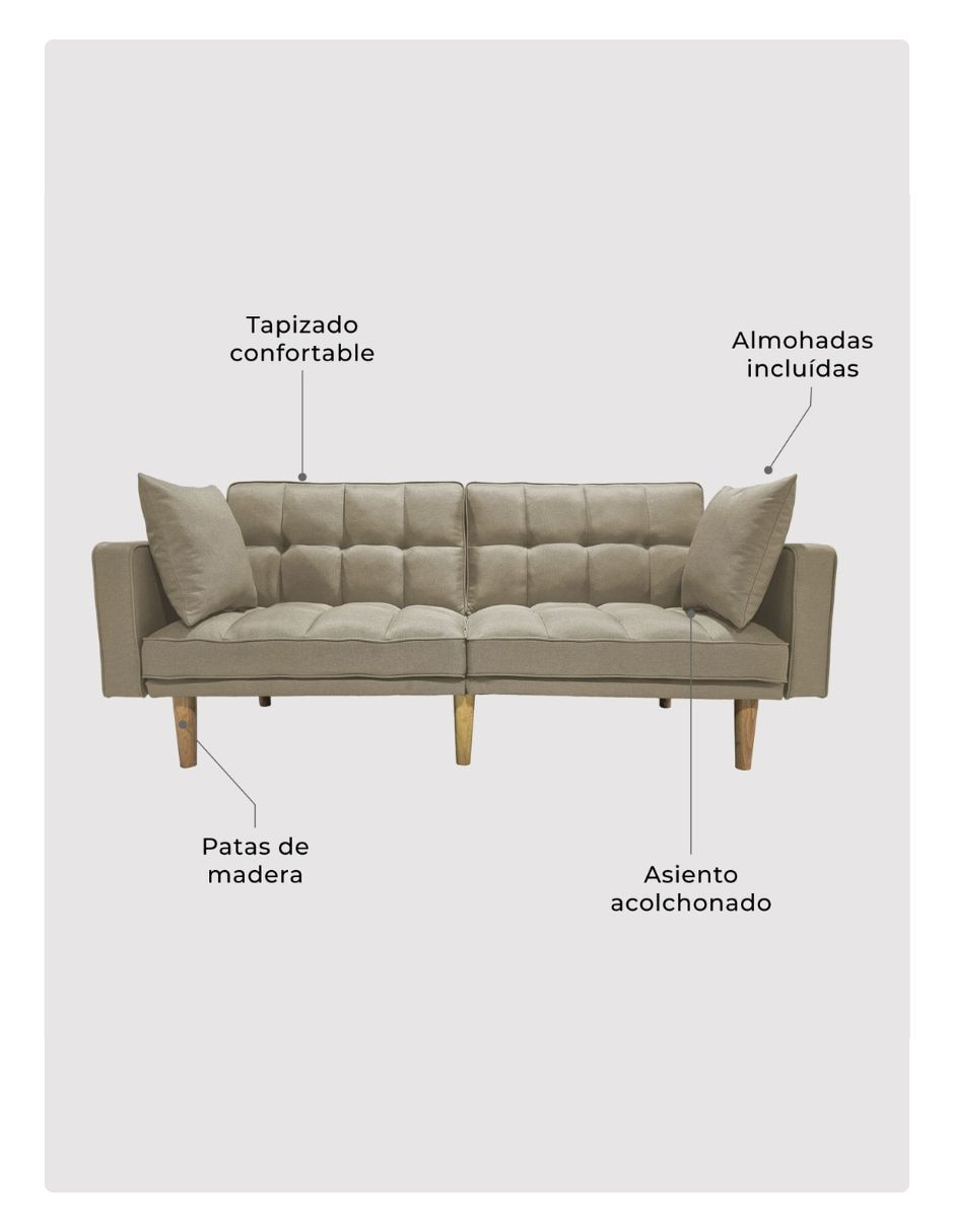 Sofá cama armable 7