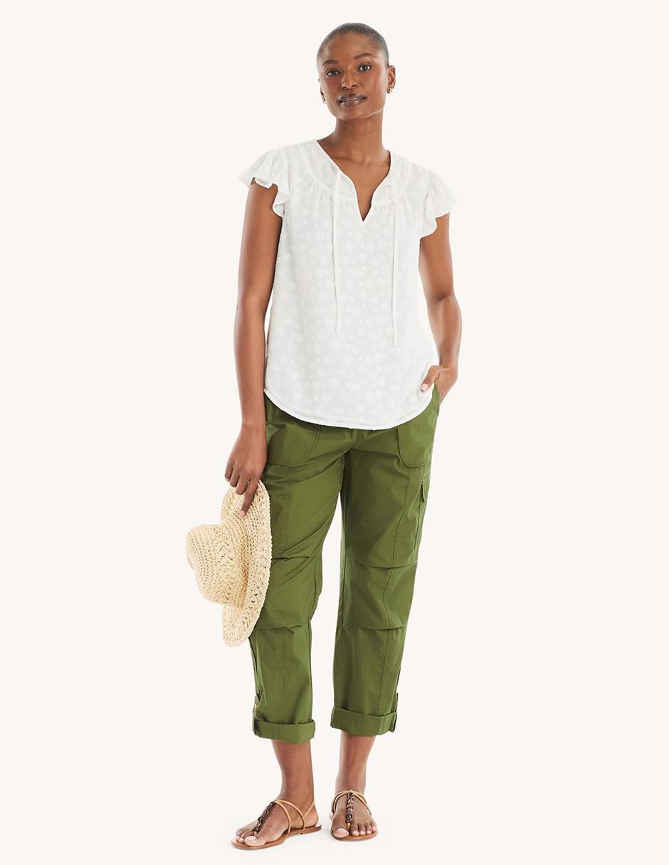 Blusa manga corta para mujer