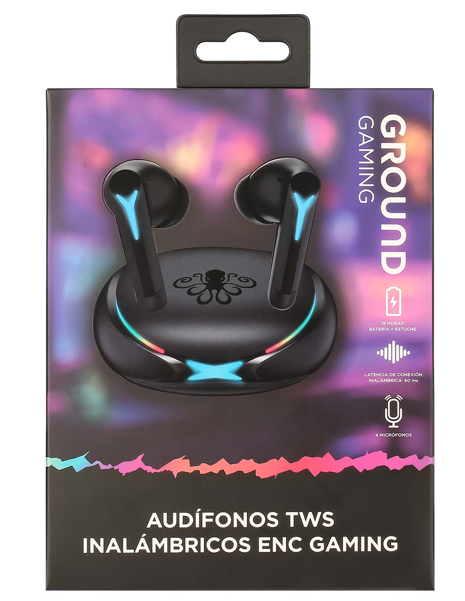 Audífonos gamer Ground Gaming inalámbricos GG-E51003