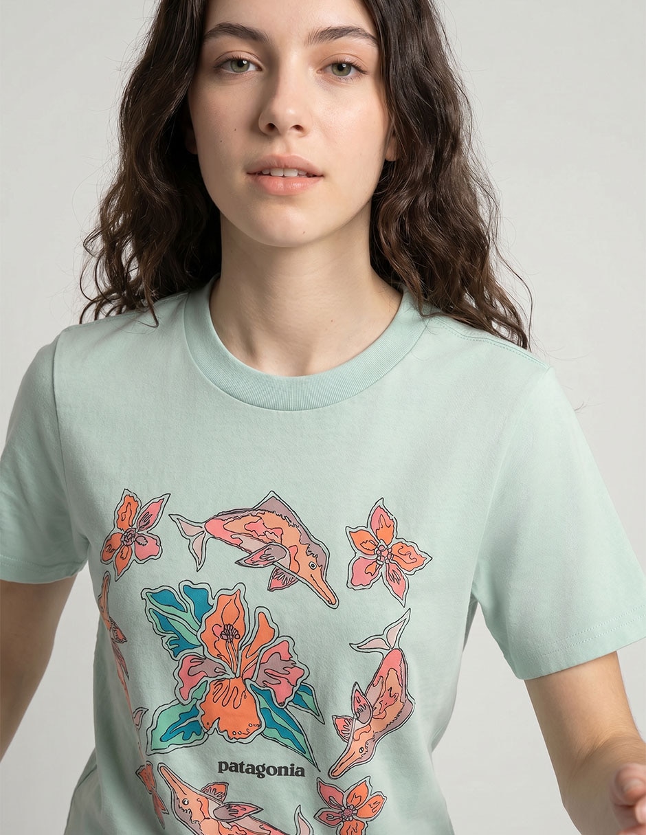 Playera outddor Patagonia Graphic para niña