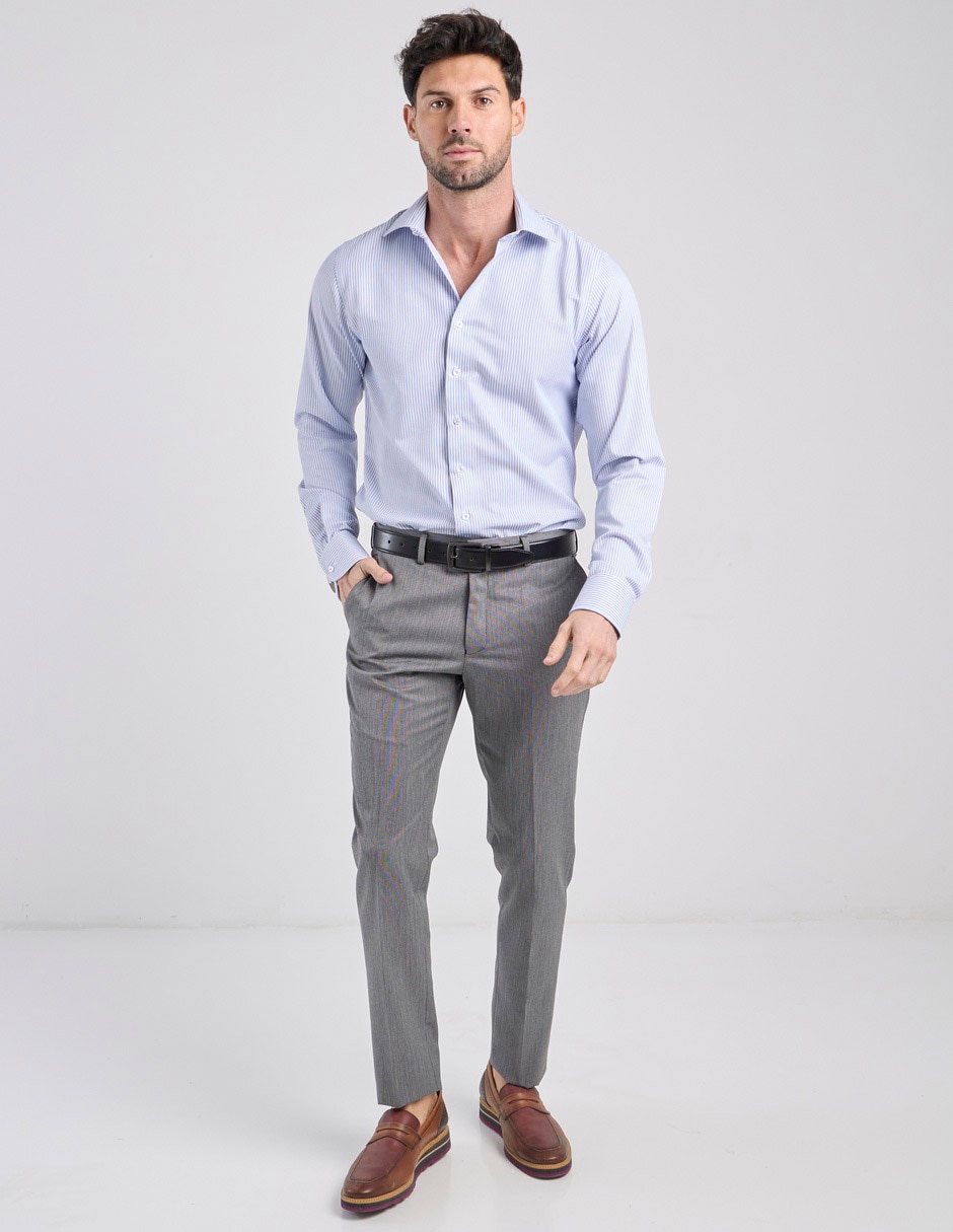 Pantalón de vestir recto de para hombre 6