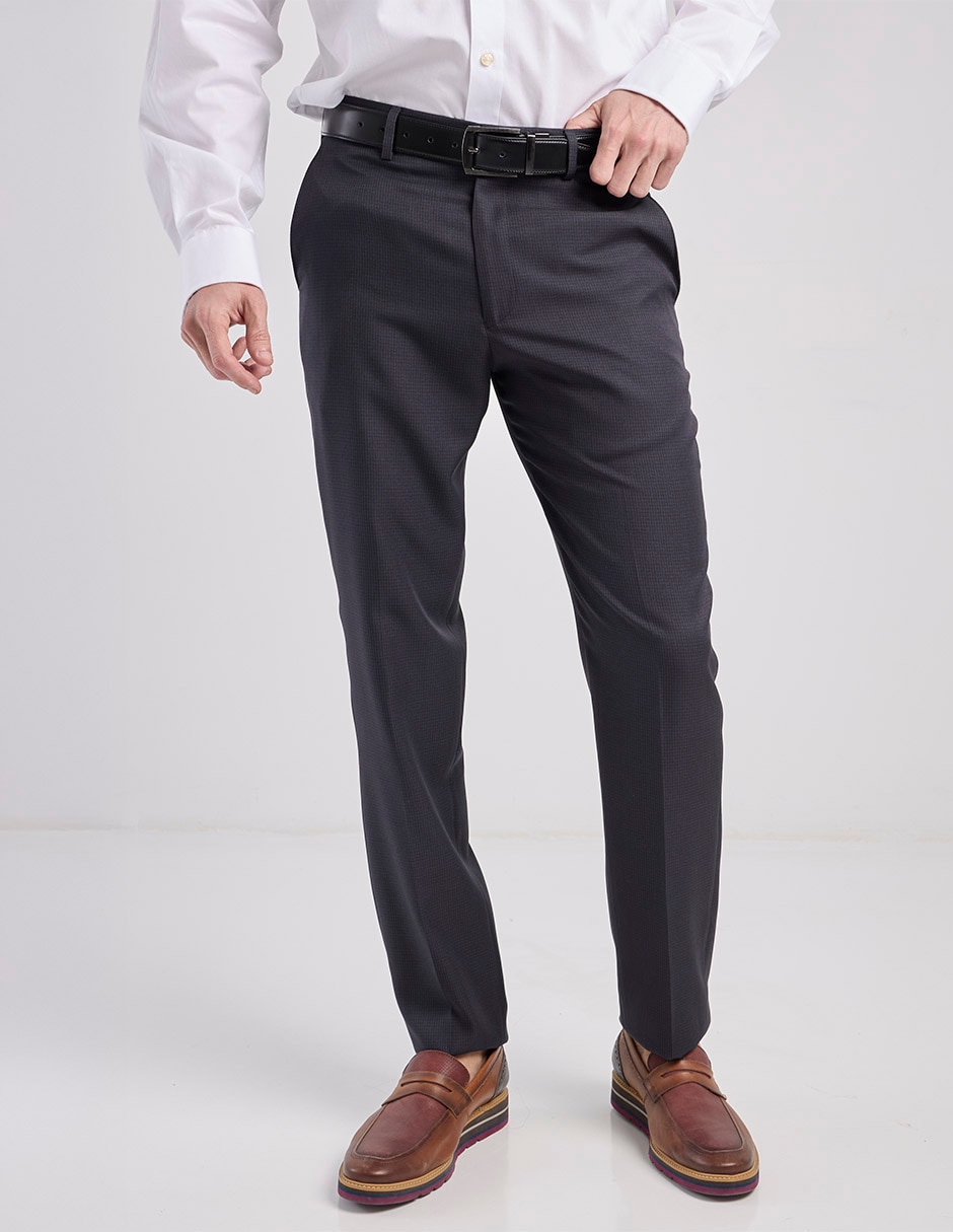 Pantalón de vestir recto de para hombre 1