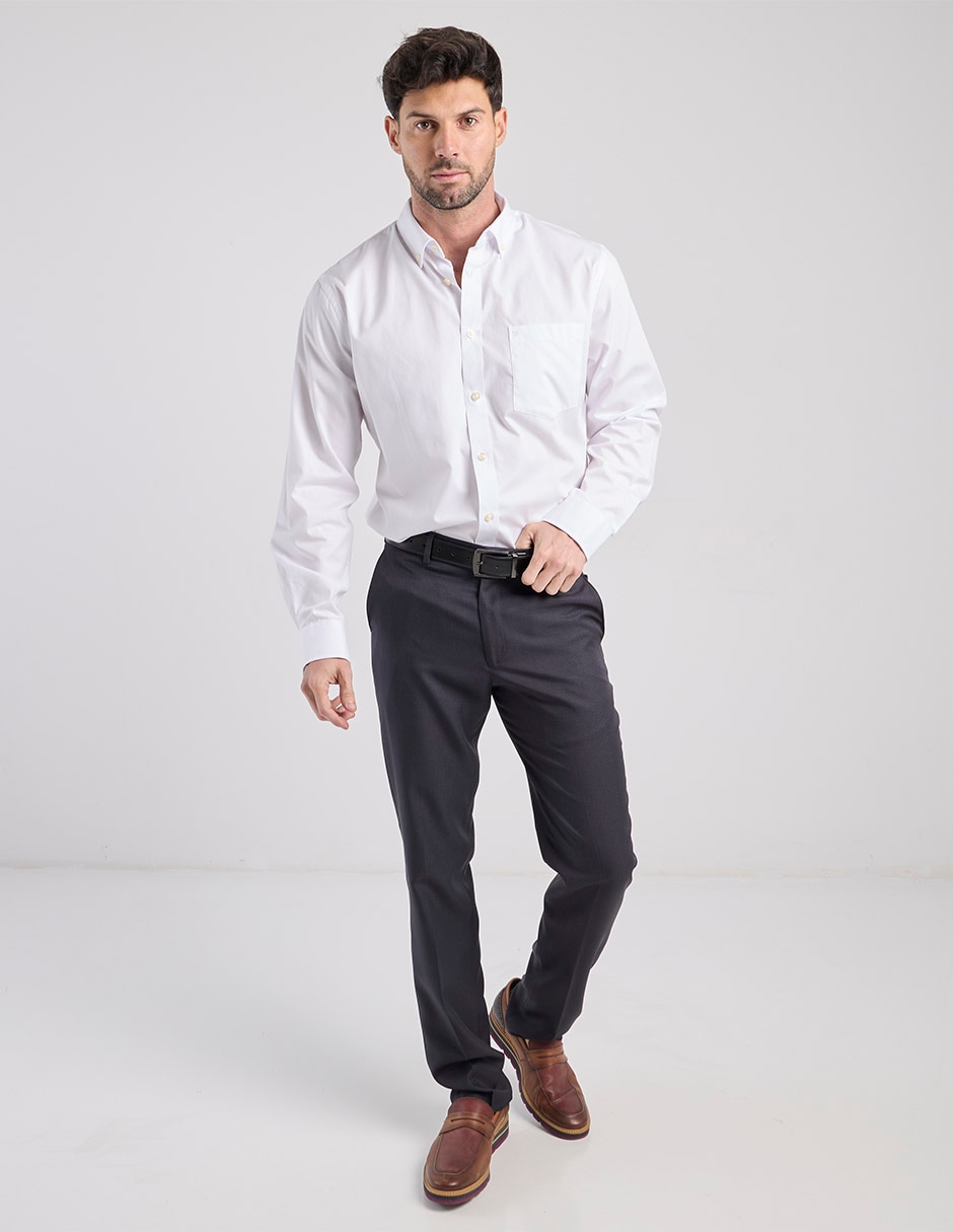 Pantalón de vestir recto de para hombre 6