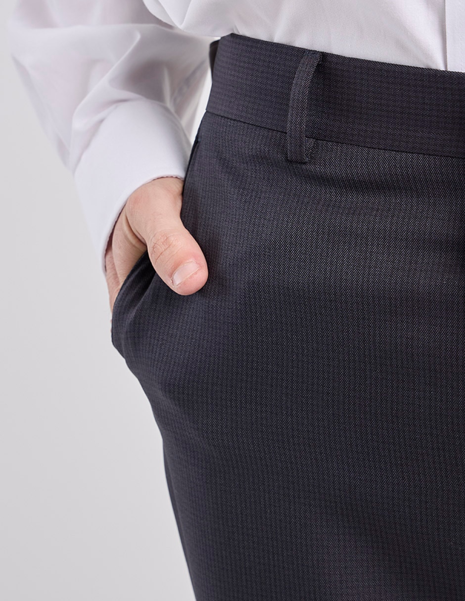 Pantalón de vestir recto de para hombre 7