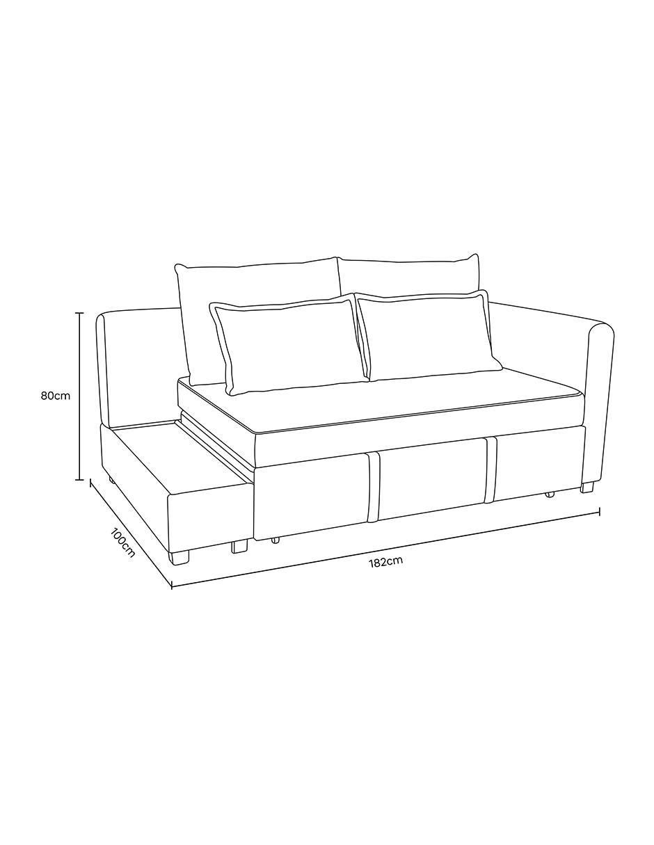 Sofá cama Luxor de madera 12