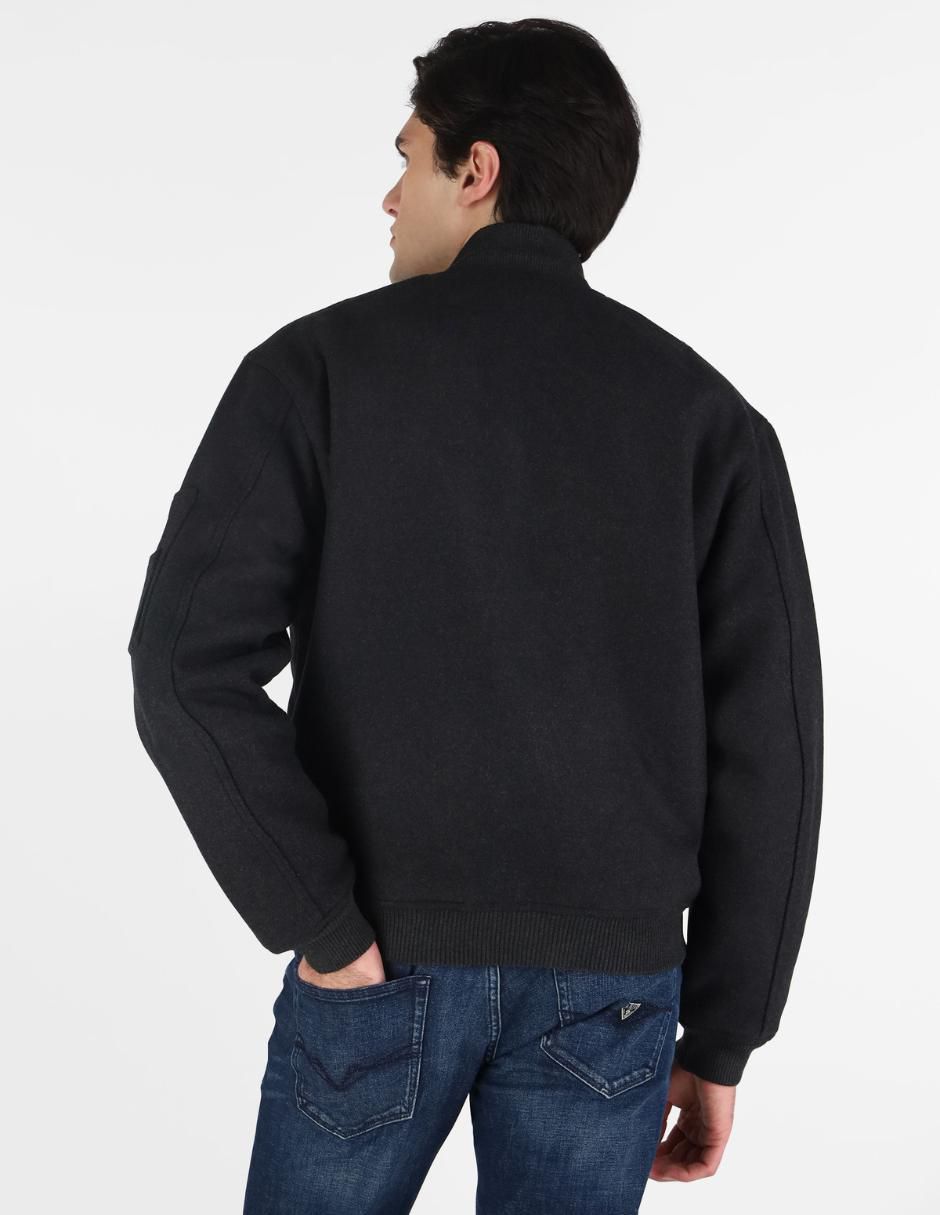 Chamarra bomber con bolsillos para hombre 2