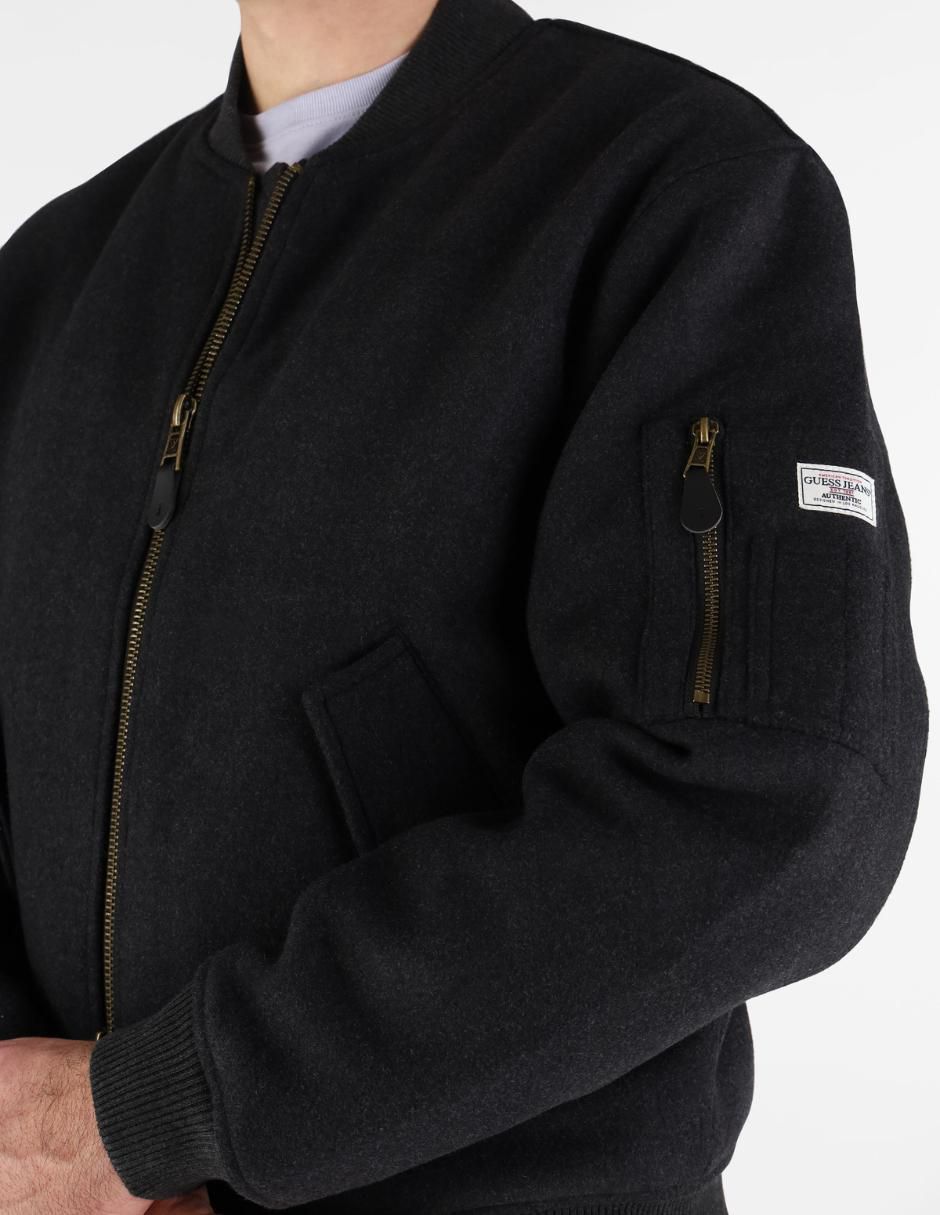 Chamarra bomber con bolsillos para hombre 3