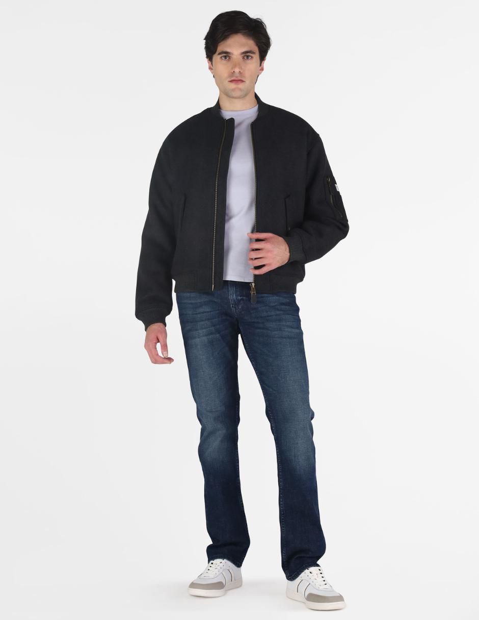 Chamarra bomber con bolsillos para hombre 4