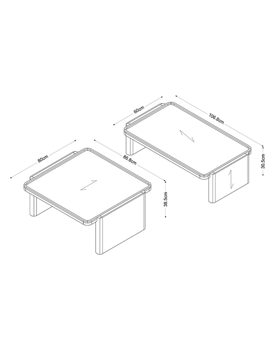 Mesa de centro extensible armable 6