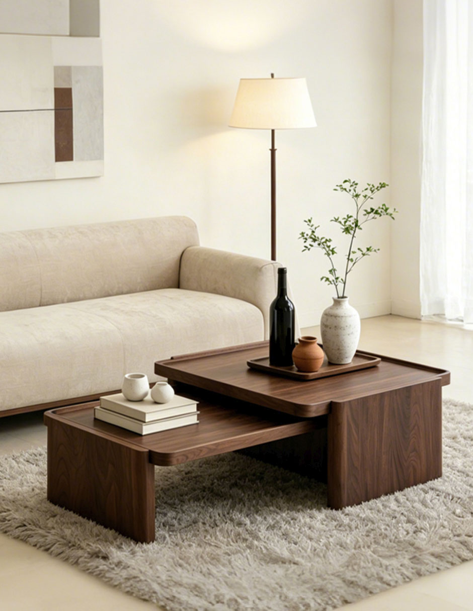 Mesa de centro extensible armable Mesa de centro extensible armable
