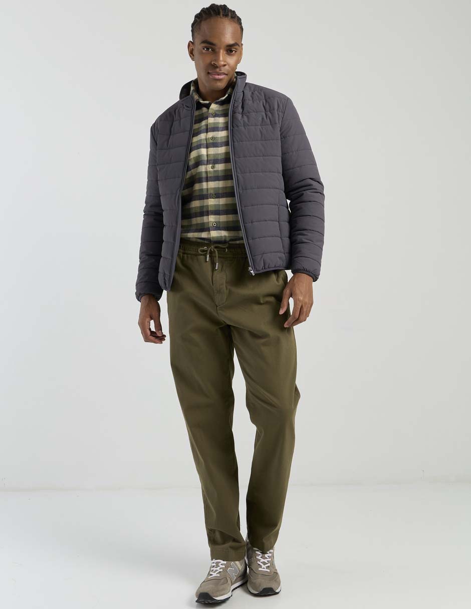 Pantalón chino regular de algodón para hombre 3