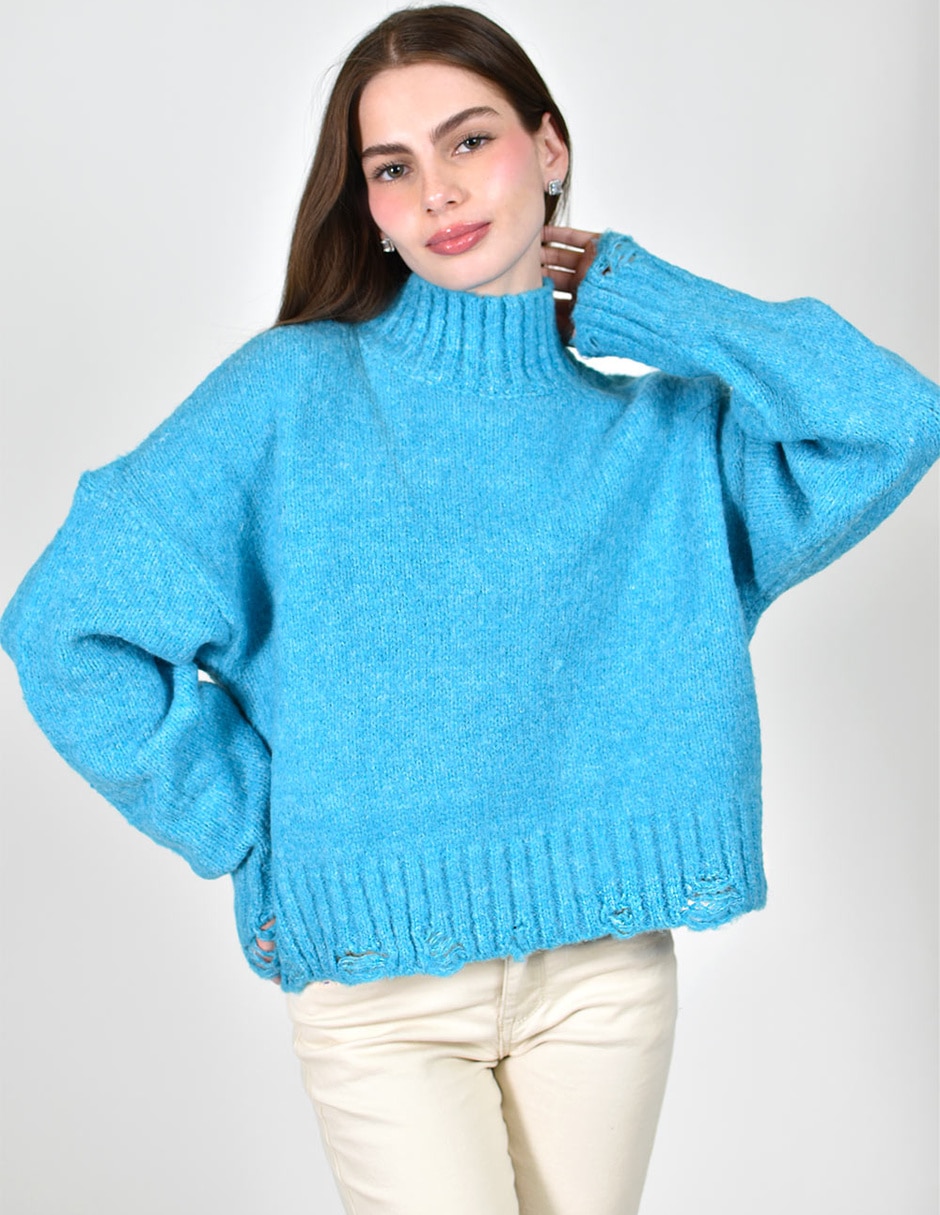 Suéter cuello alto para mujer 1