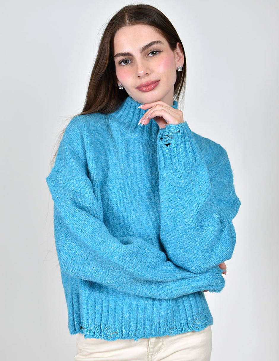 Suéter cuello alto para mujer 6