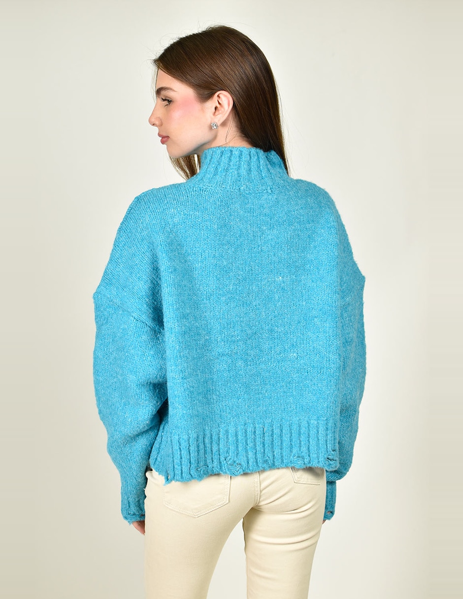Suéter cuello alto para mujer 9