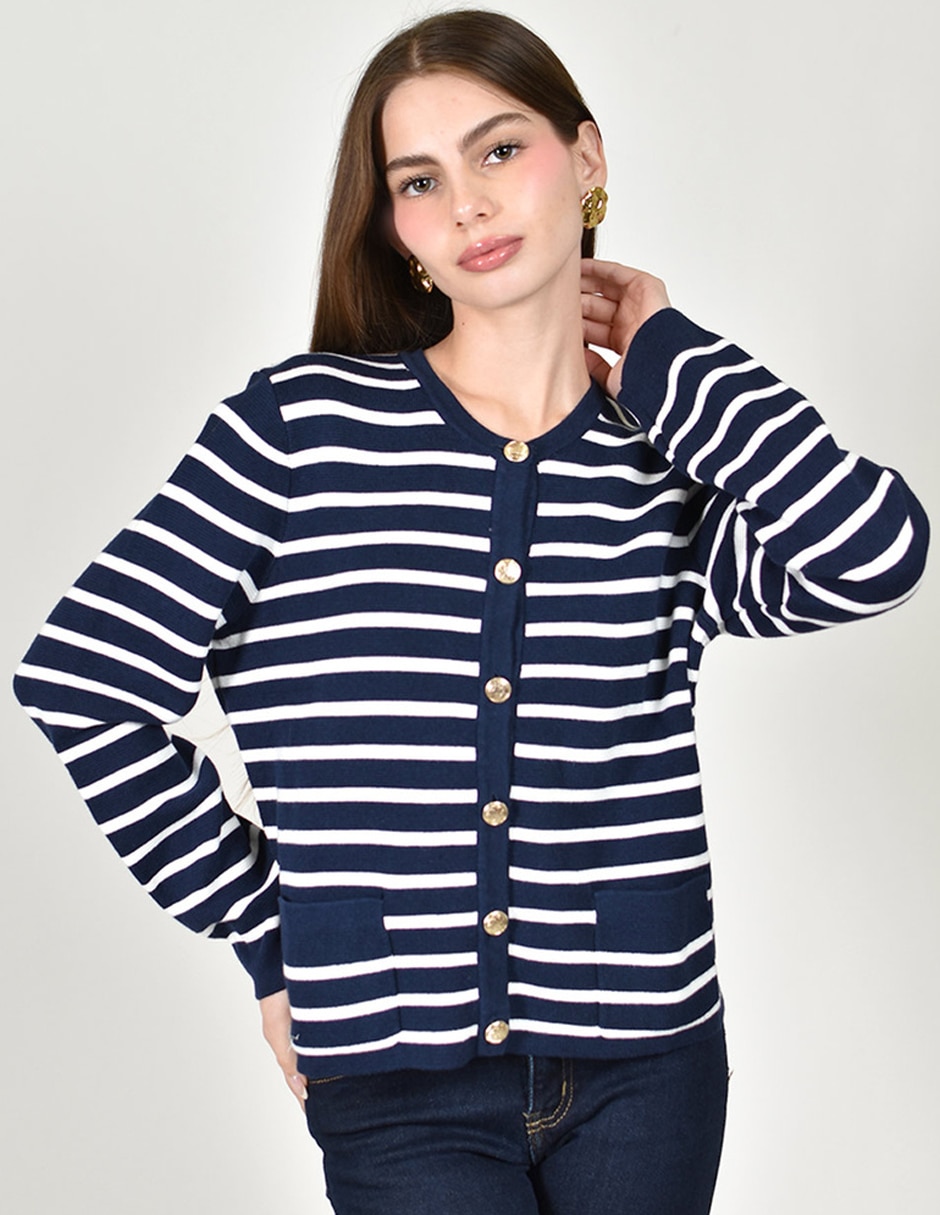 Suéter cuello redondo para mujer 1