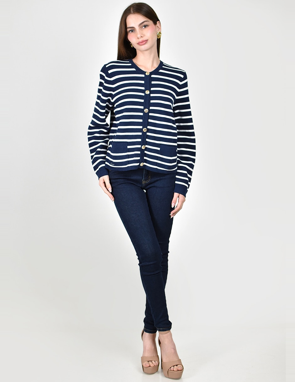 Suéter cuello redondo para mujer 6
