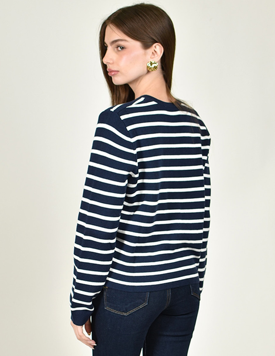 Suéter cuello redondo para mujer 7