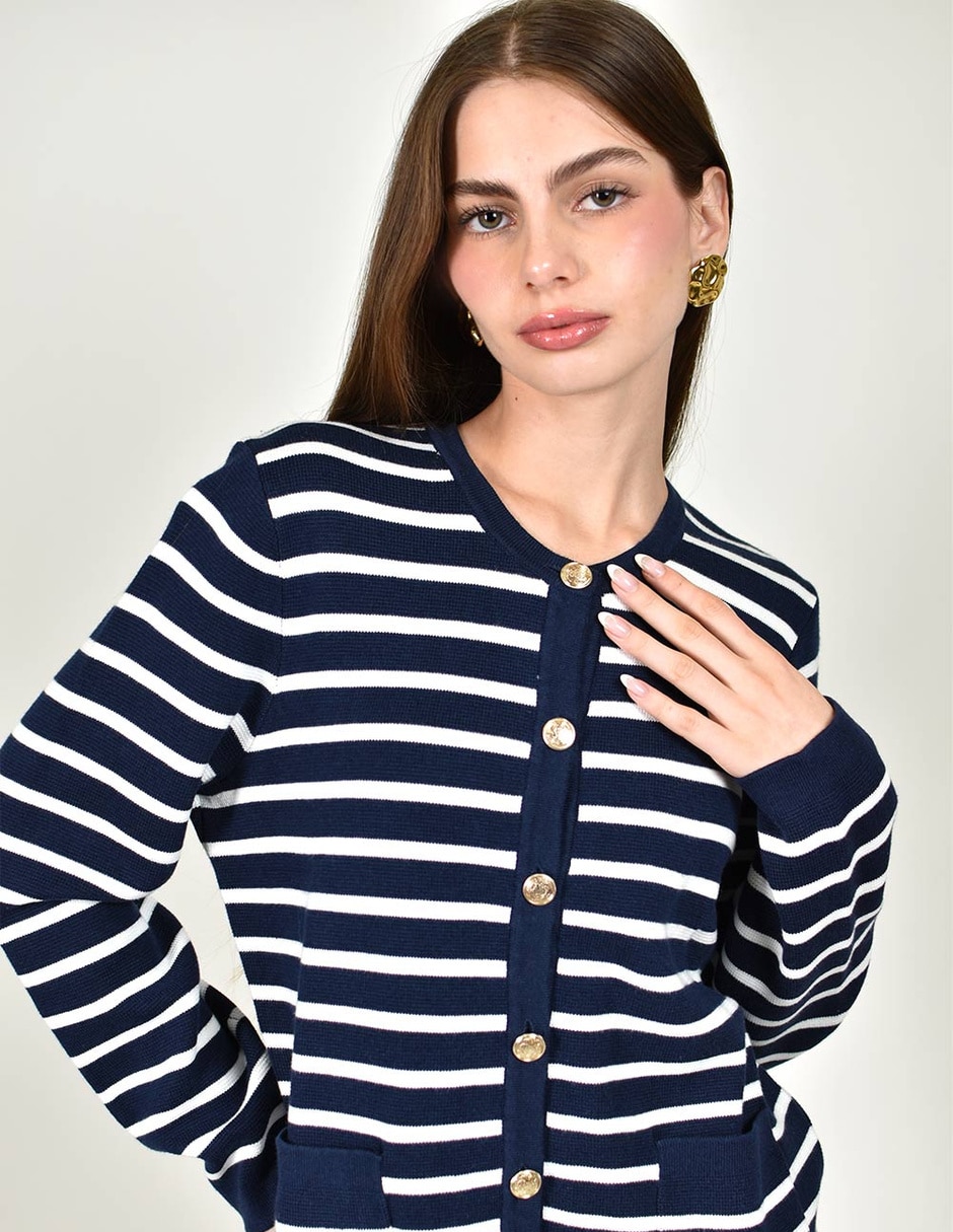 Suéter cuello redondo para mujer 9