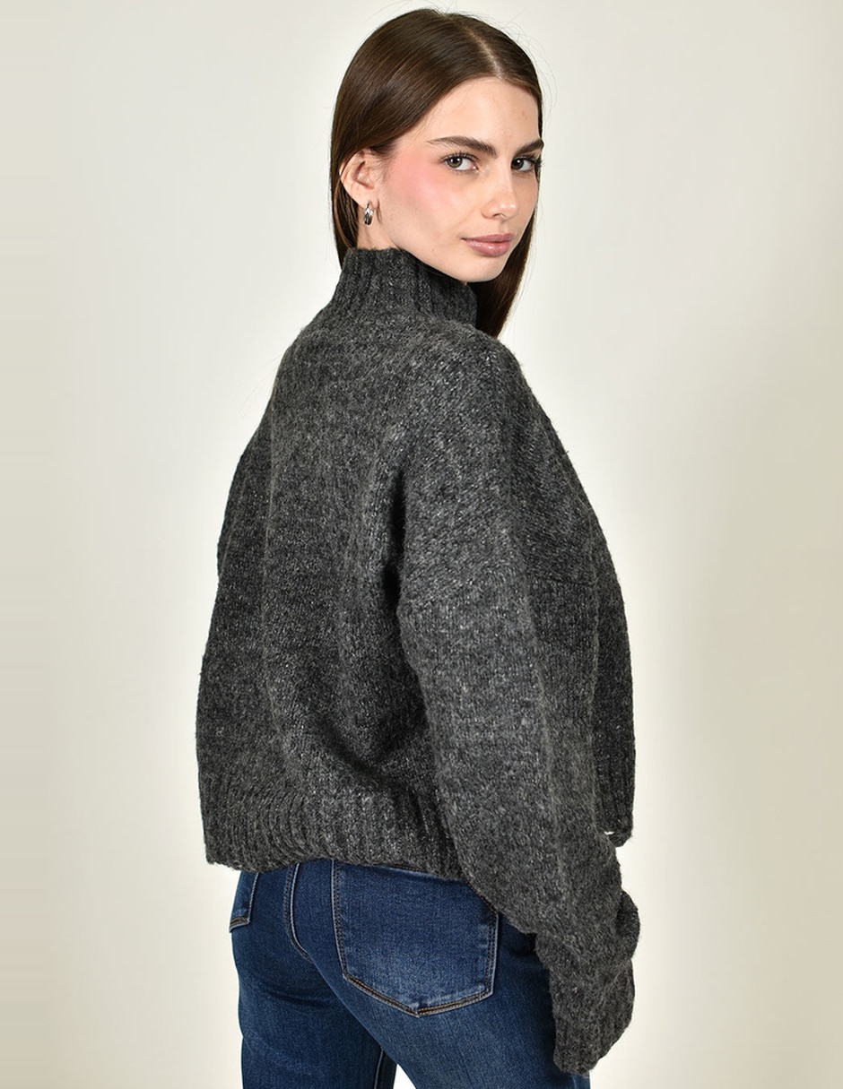 Suéter cuello alto para mujer 6