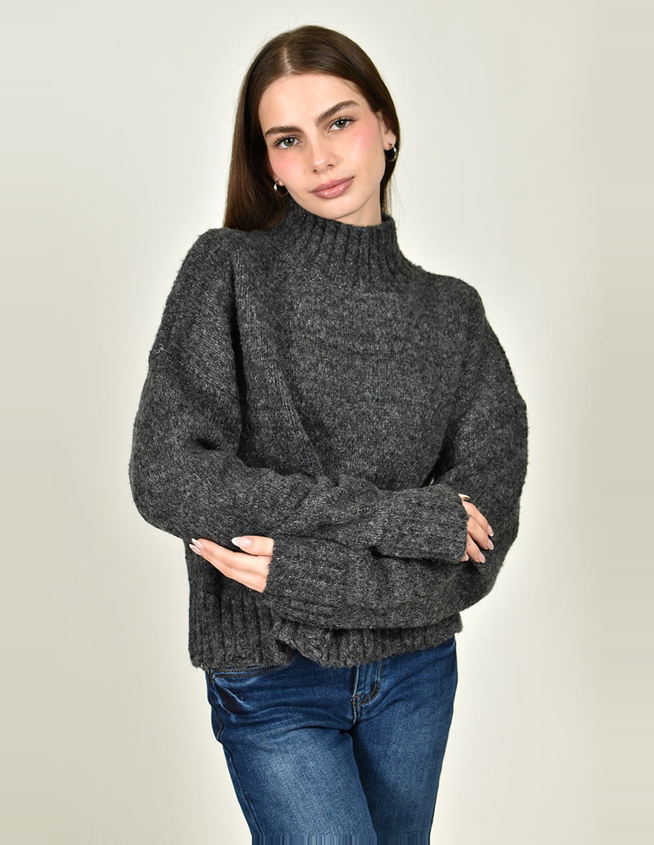 Suéter cuello alto para mujer 7