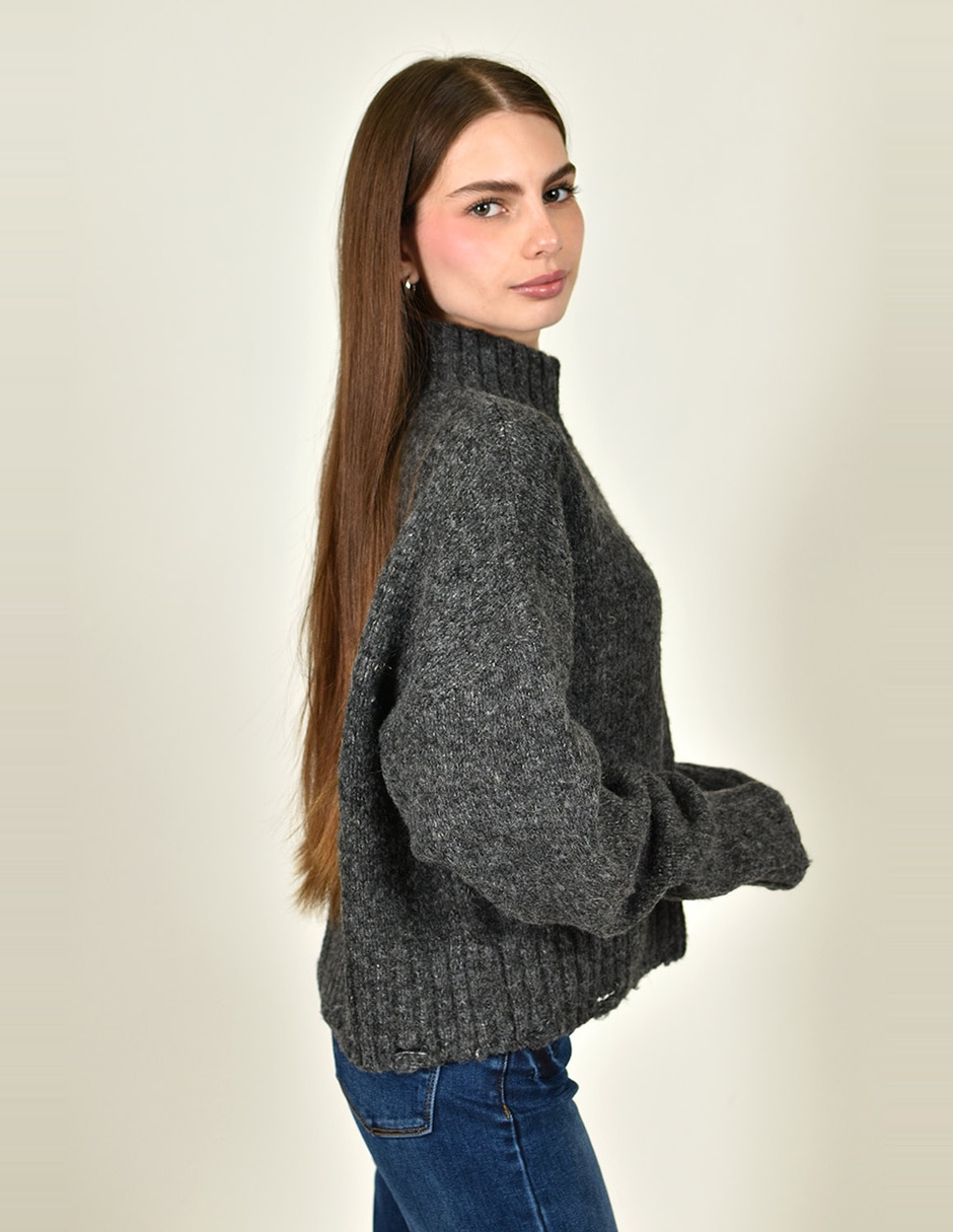 Suéter cuello alto para mujer 8