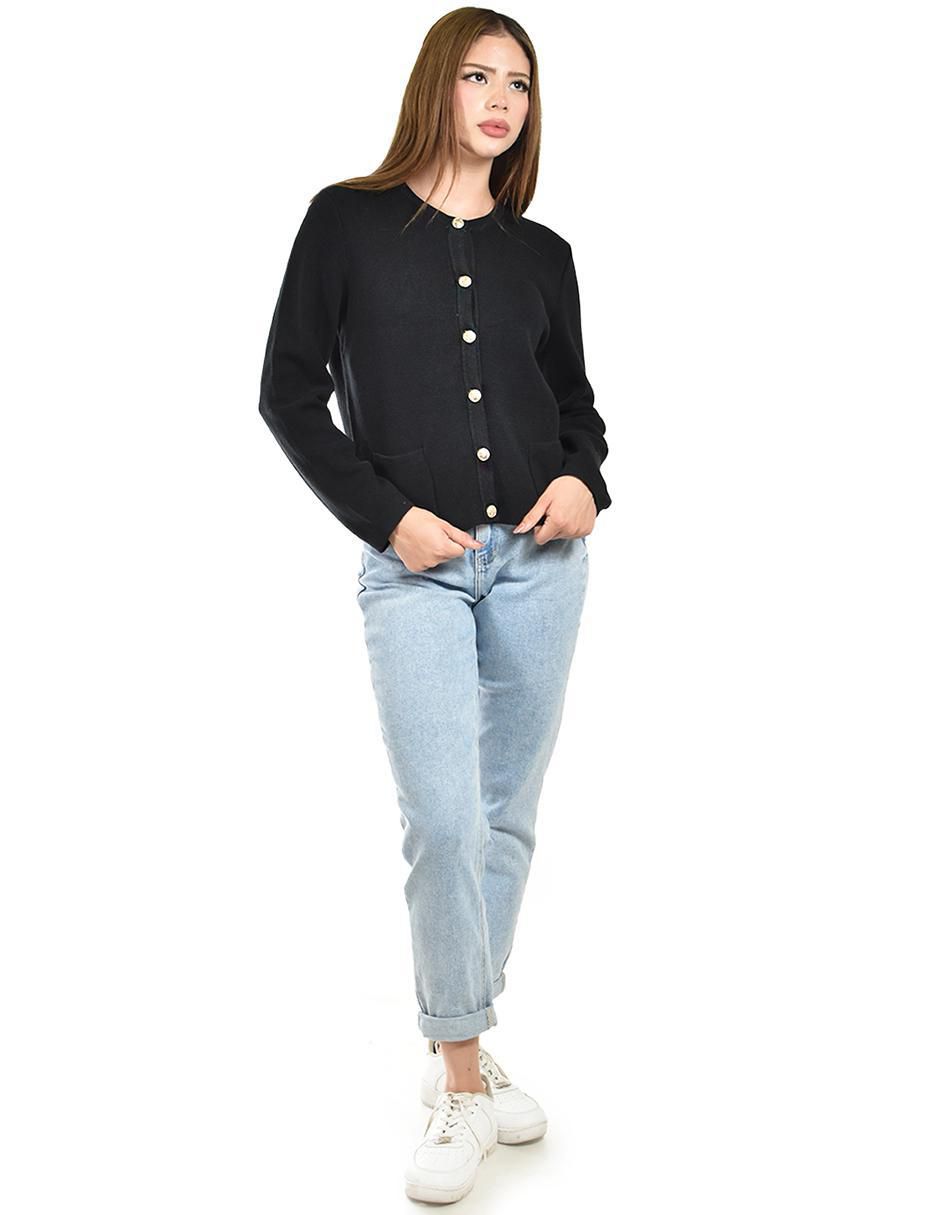 Suéter cuello redondo para mujer 2