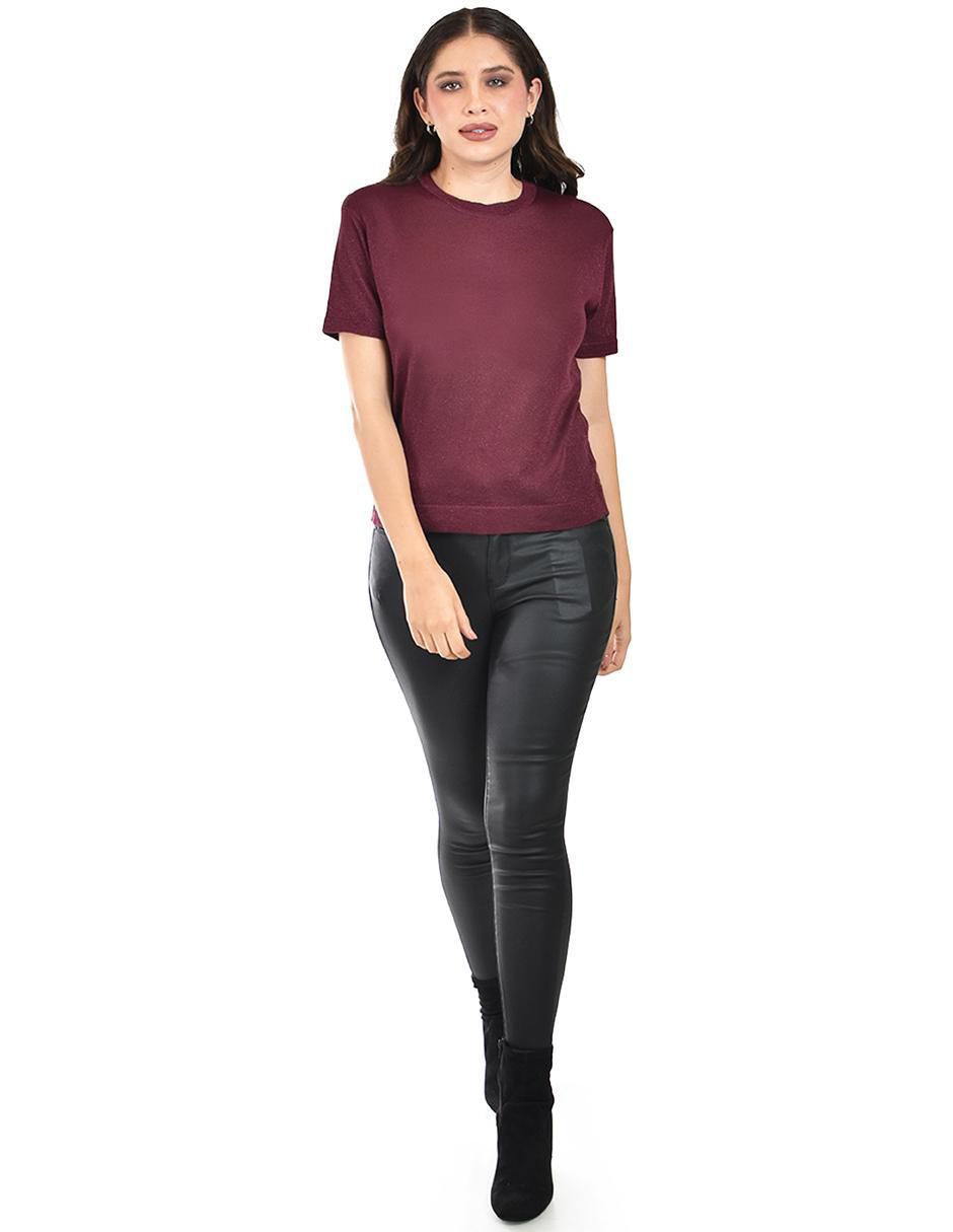 Blusa manga corta para mujer
