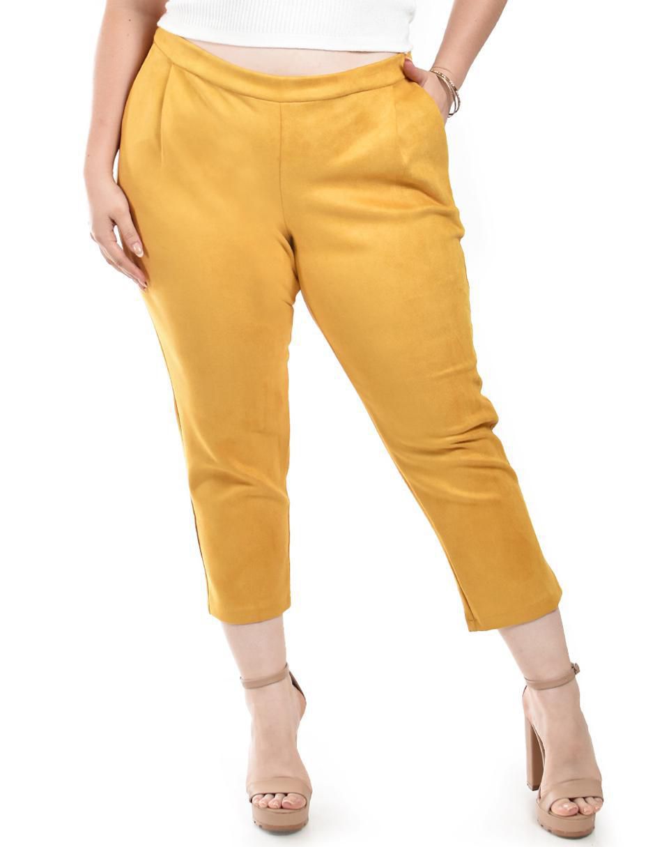 Pantalón capri slim para mujer