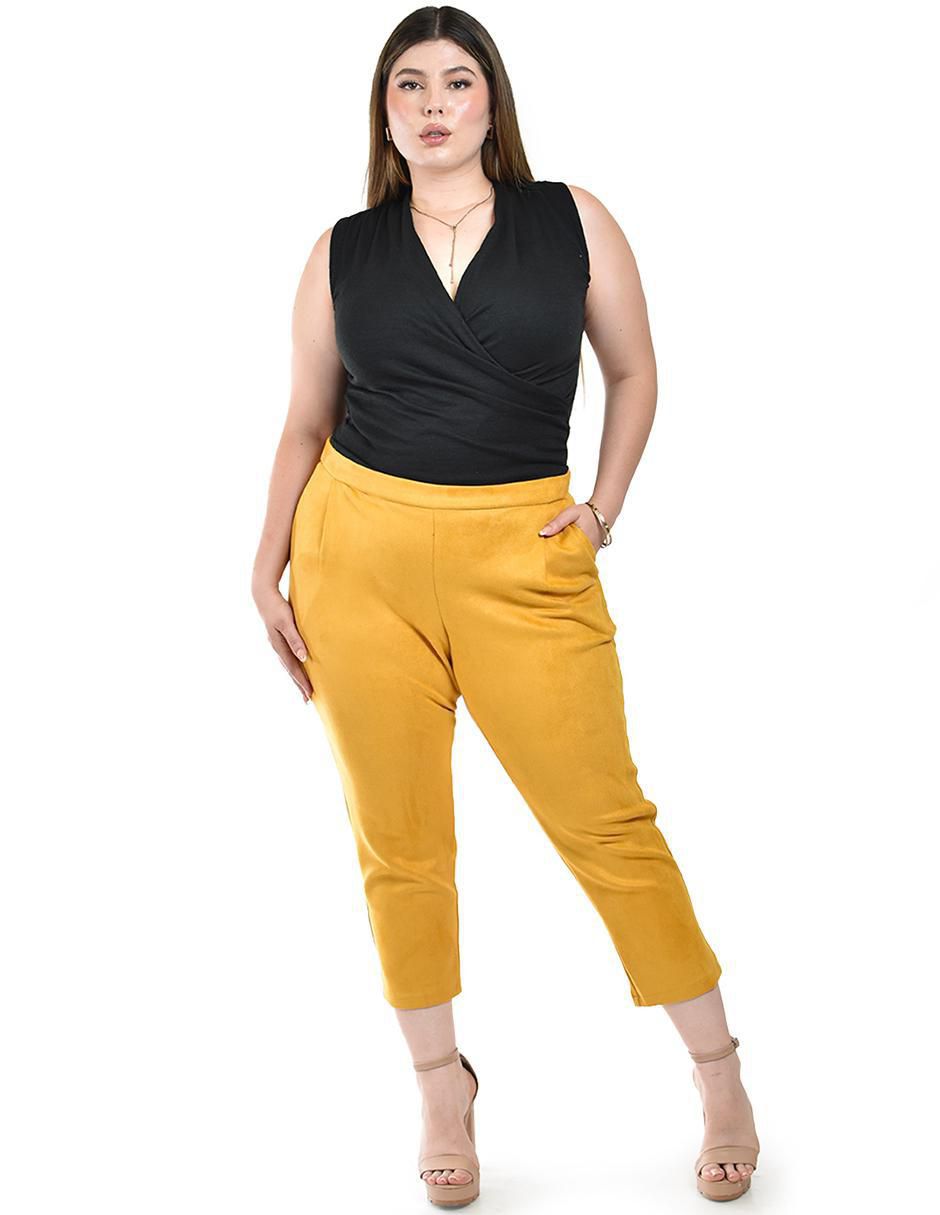 Pantalón capri slim para mujer