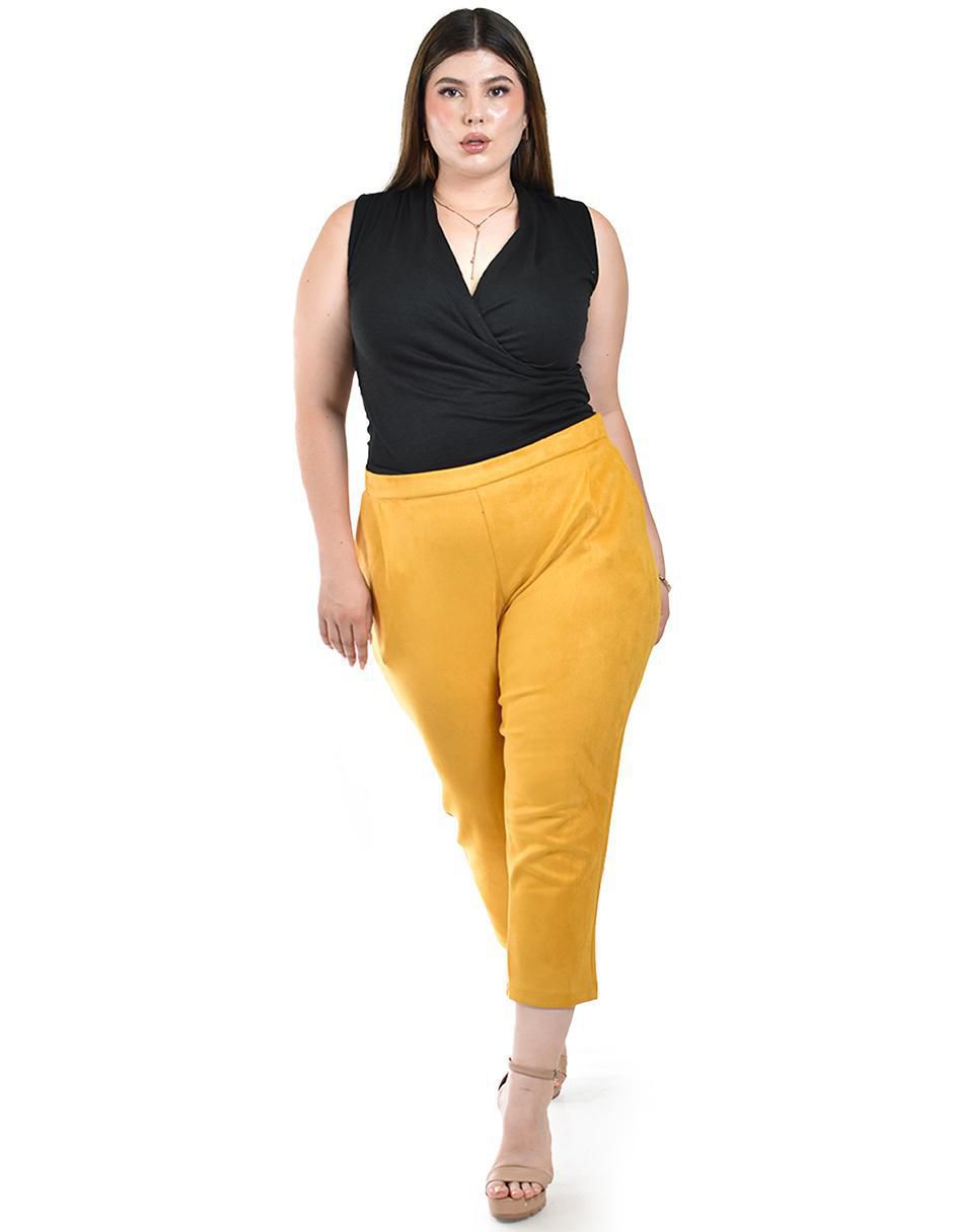 Pantalón capri slim para mujer