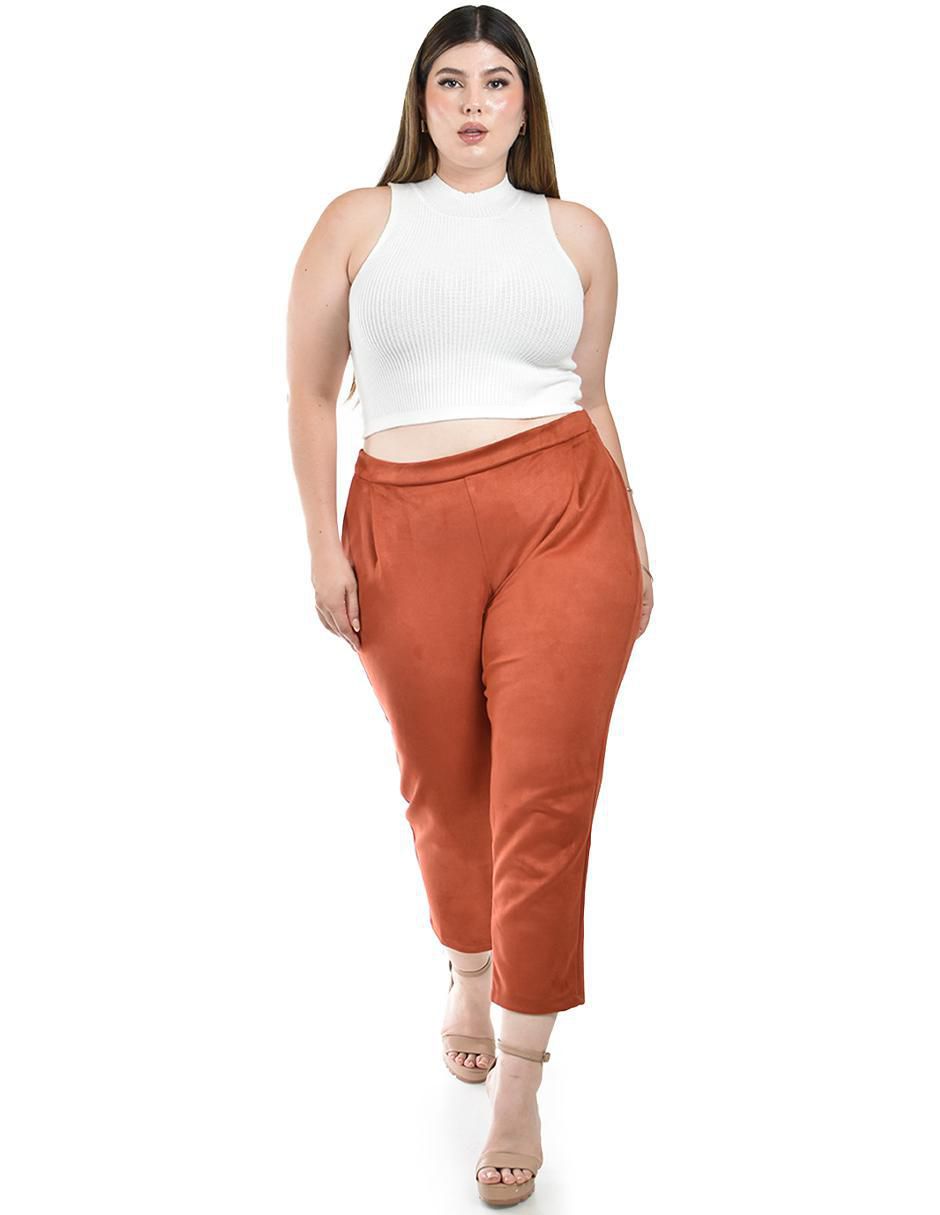 Pantalón capri slim para mujer