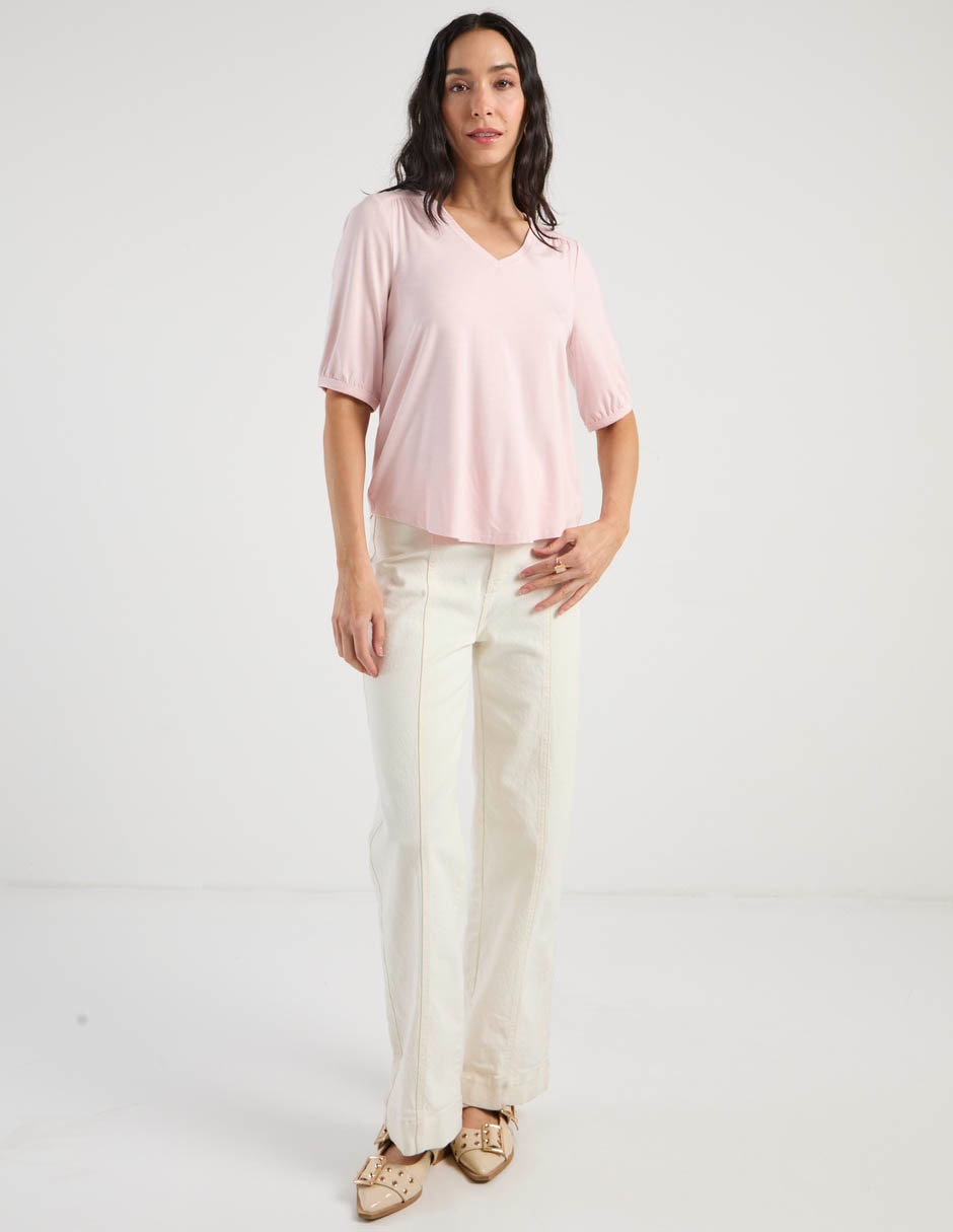 Blusa Chico's manga al codo para mujer 4