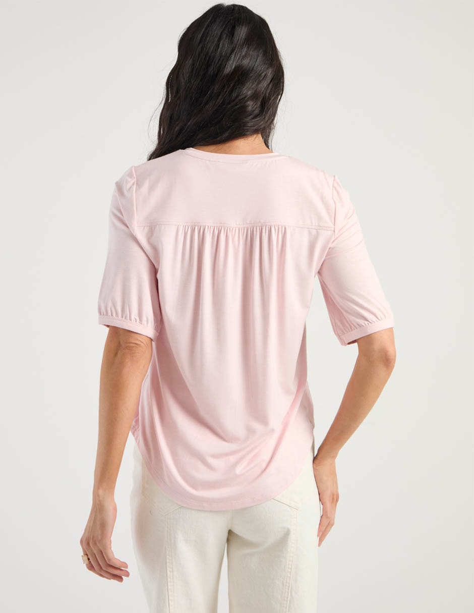 Blusa Chico's manga al codo para mujer 10