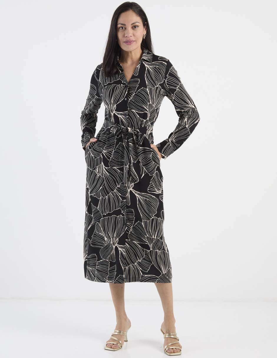 Vestido midi casual para mujer
